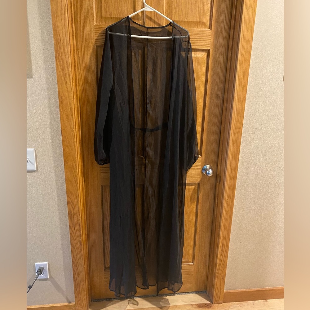 Sheer black coverup